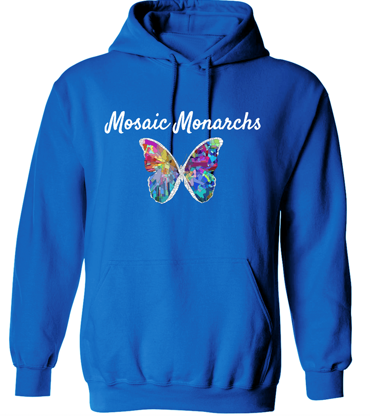 Mosaic Monarchs Pullover Hoodie